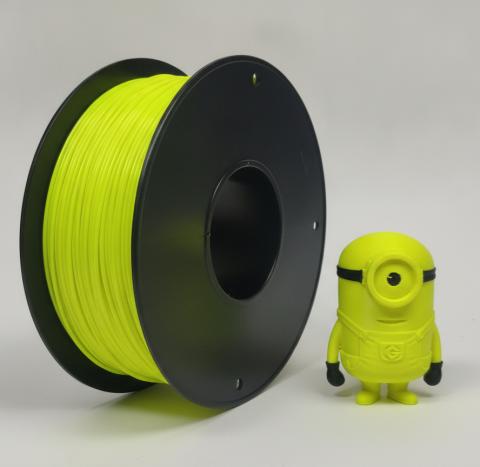 Пластик PETG для печати на 3д принтере, прочный филамент, 1,75 мм (жёлтый FLOU, 300 метров)