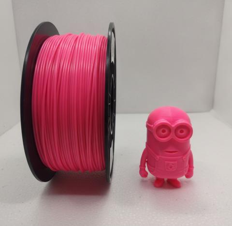 Пластик PETG для печати на 3д принтере, прочный филамент, 1,75 мм (розовый FLOU, 300 метров)